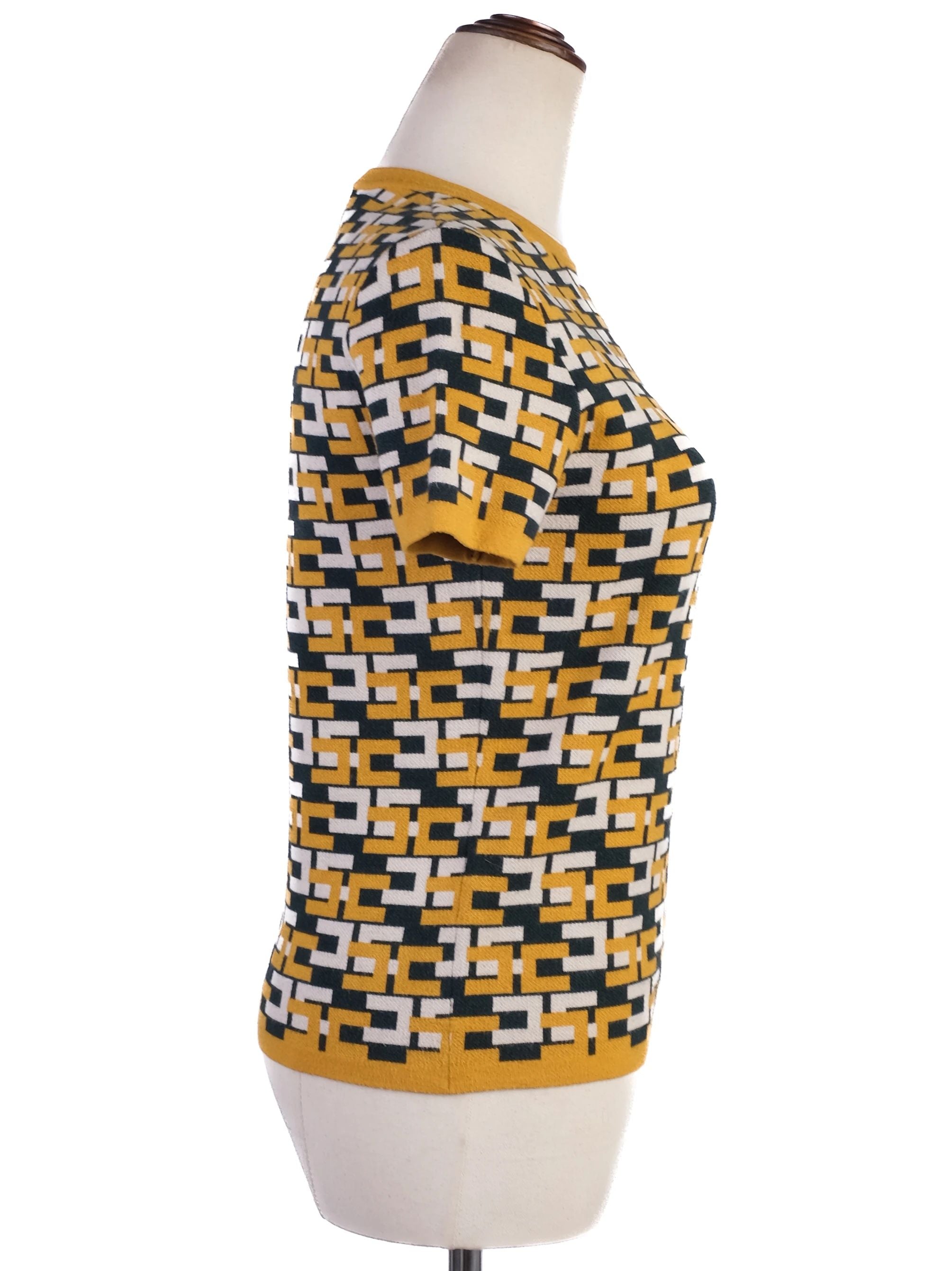 Excellent Elisabetta Franchi Short-Sleeve Sweater Size M Combined