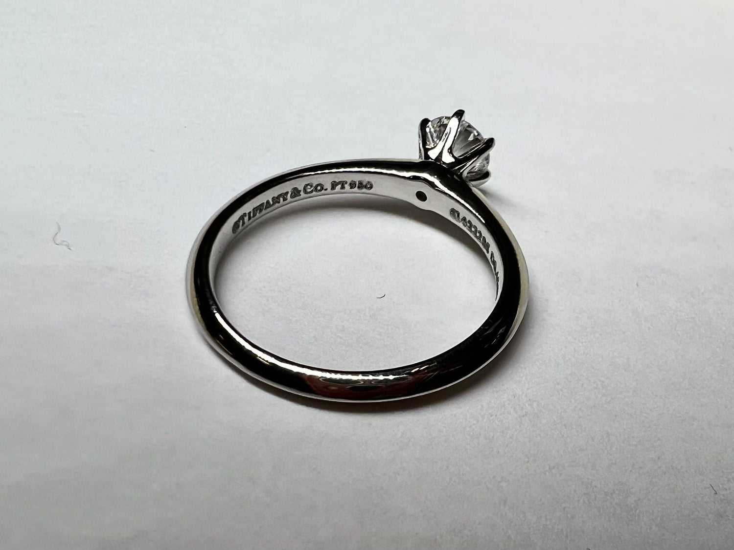 Tiffany &amp; Co. Solitaire .45ct Pt950 34g Ring
