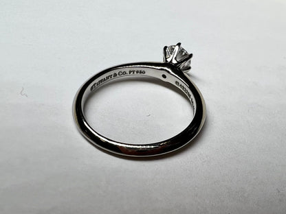 Tiffany &amp; Co. Solitaire .45ct Pt950 34g Ring
