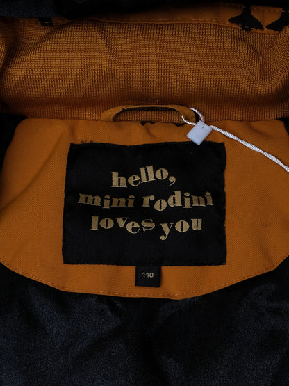 Excellent Mini Rodini Orange Penguins Kids Snowsuit with Hood