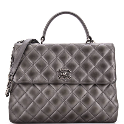 Chanel Trendy CC Top Handle Bag Quilted Lambskin Large