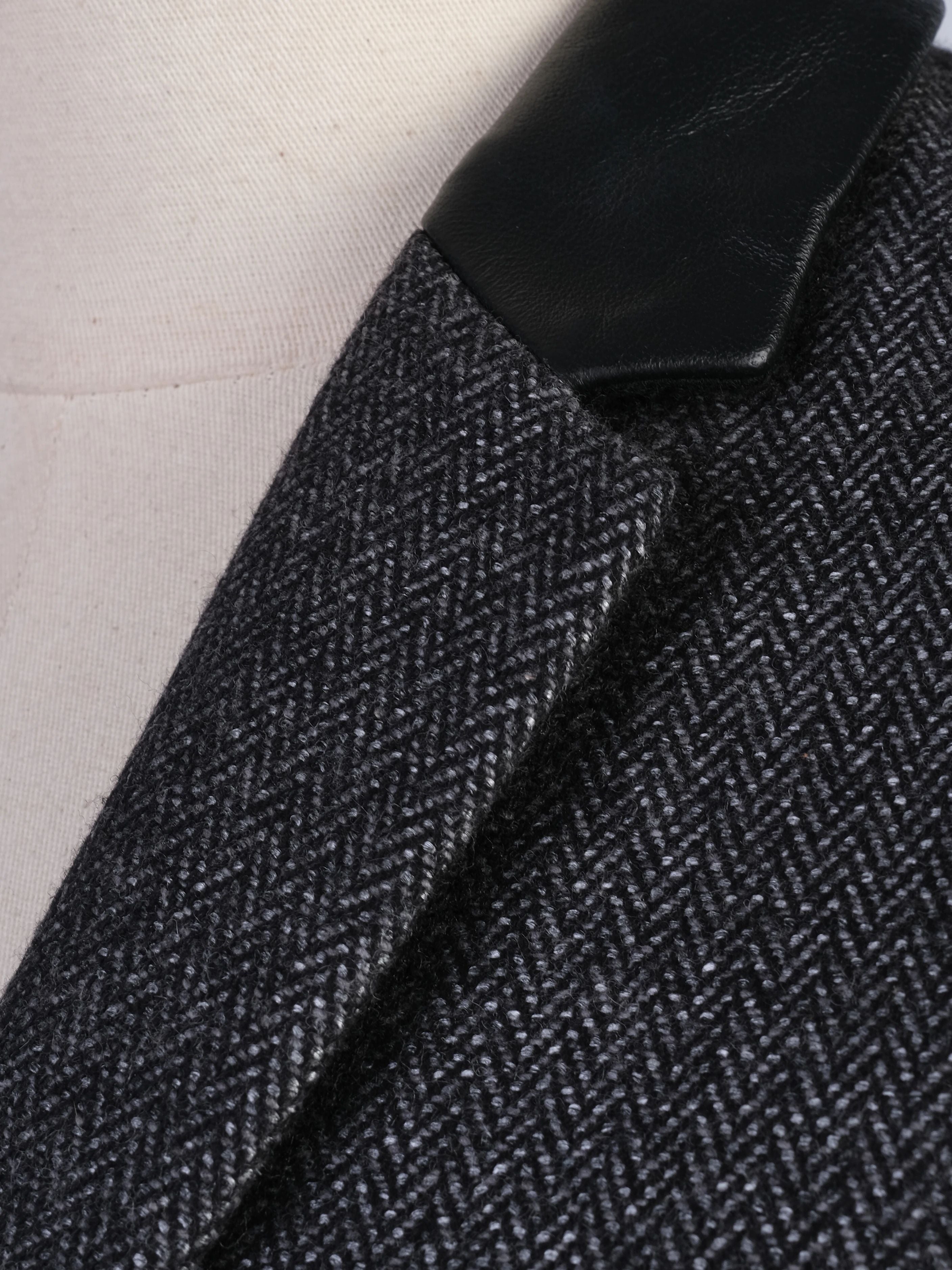 Excellent Zadig&amp;Voltaire Gray Wool Blazer with Black Collar Size N/A