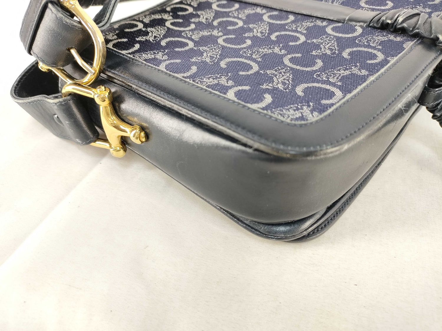 Celine C Saluki Carriage Shoulder Bag
