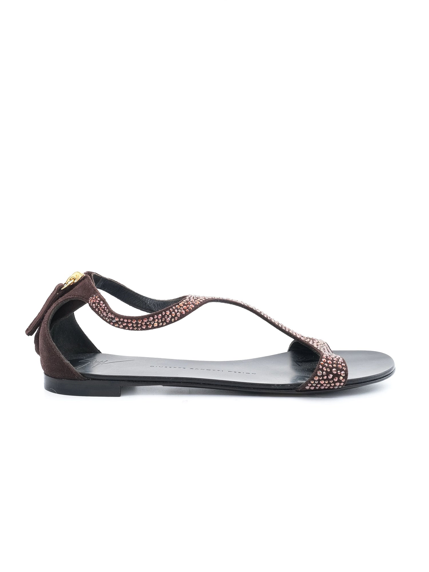 Perfect Giuseppe Zanotti Black Leather Open-Toe Sandals Size 36