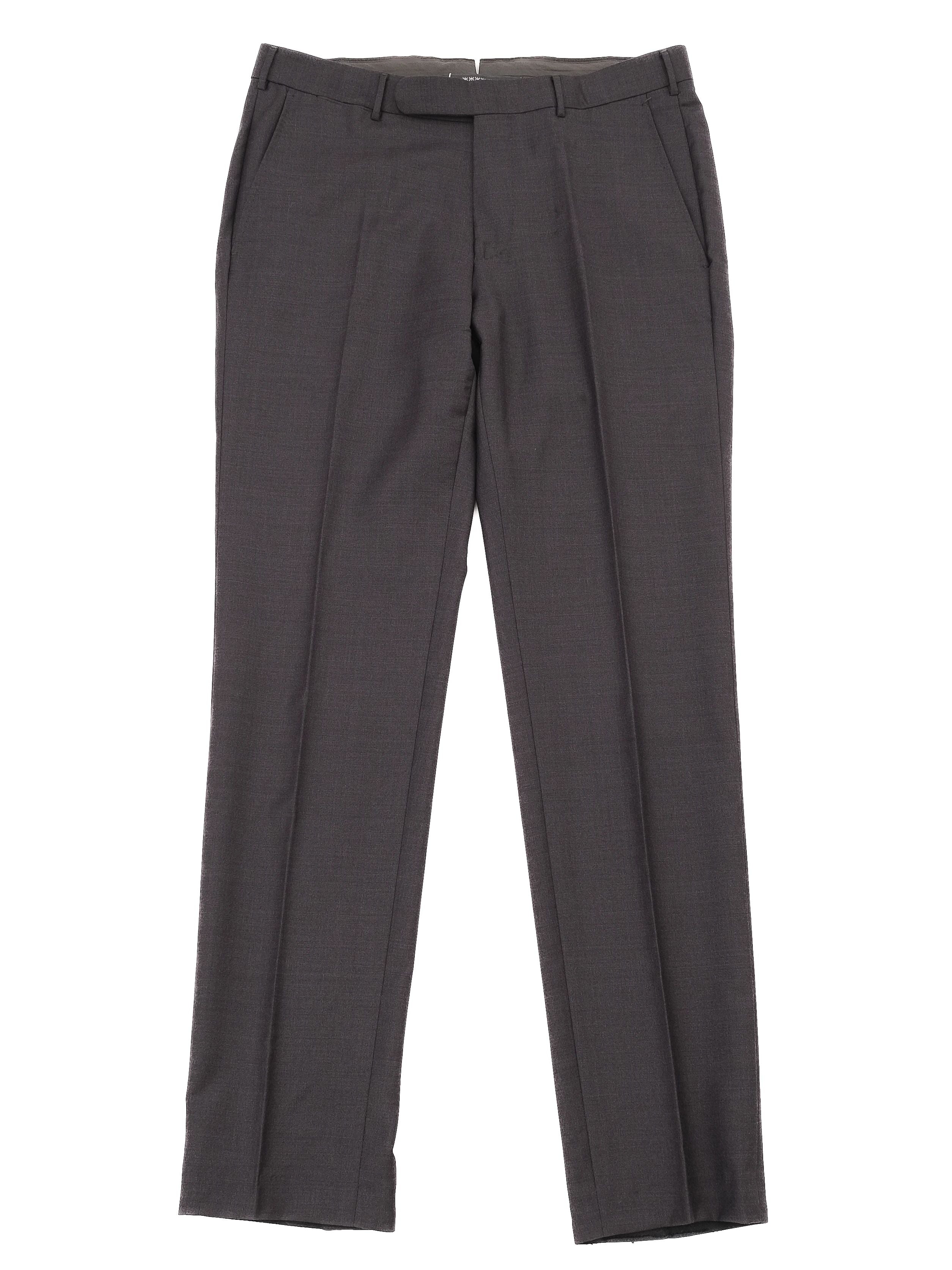 Perfect Ermenegildo Zegna Gray Wool Formal Pants Size M