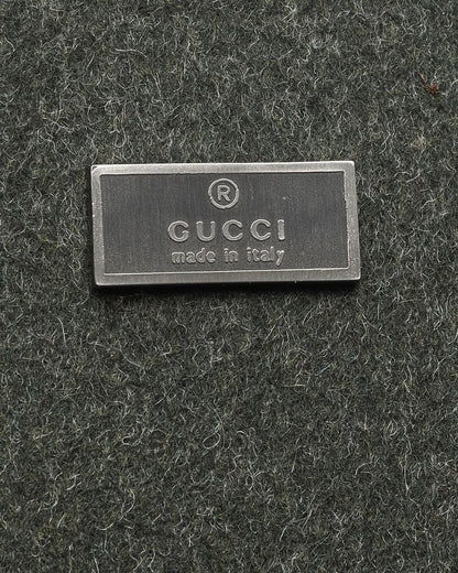 Gucci Bamboo Wool Tote Bag
