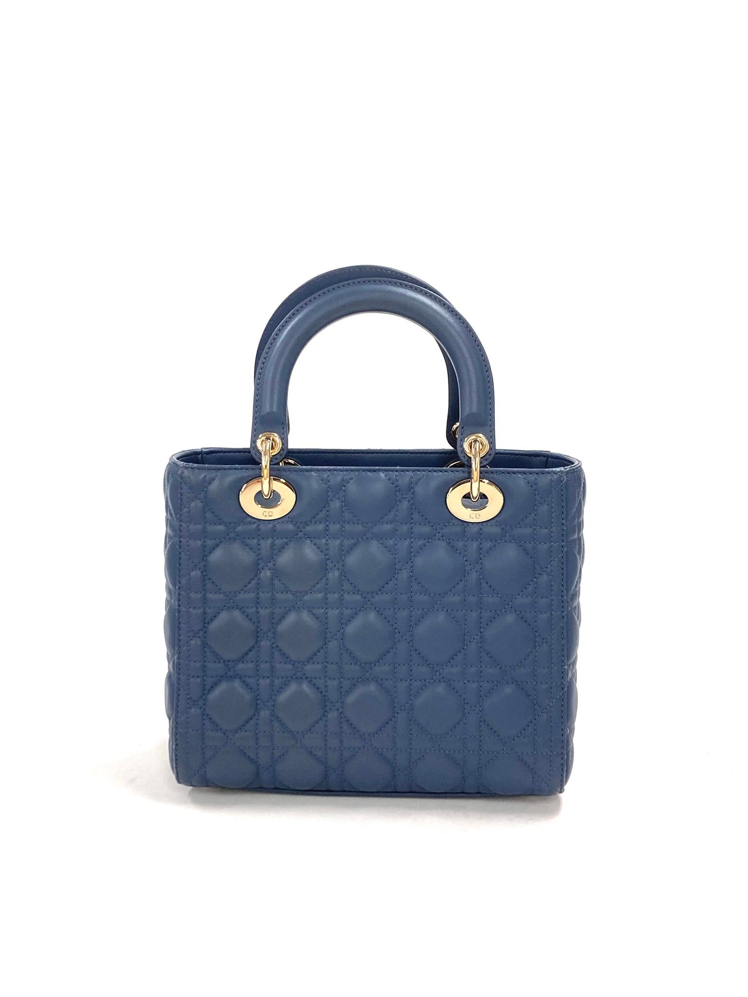Dior Medium Lady Dior Blue,Leather WSS