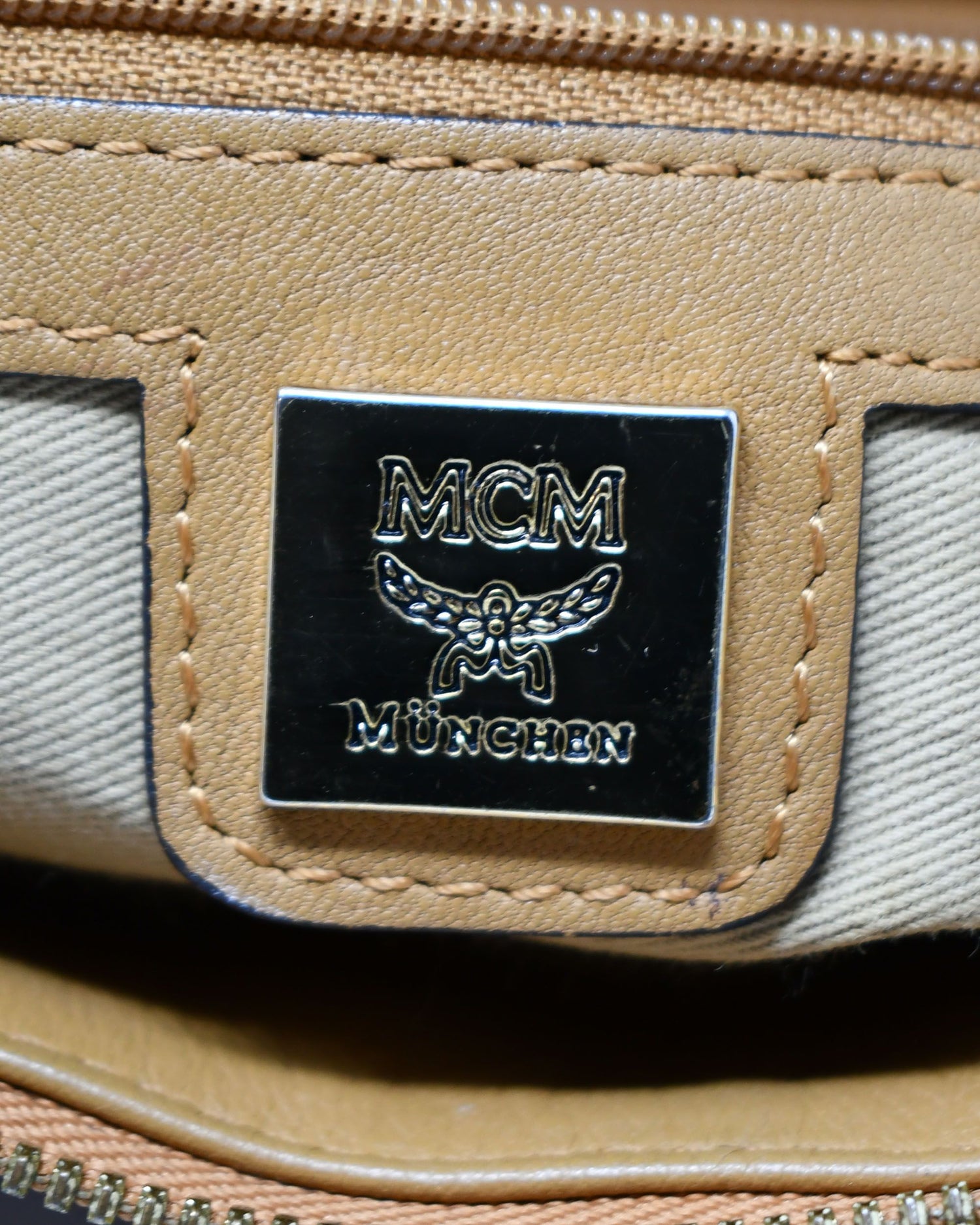 MCM Handbag Cognac