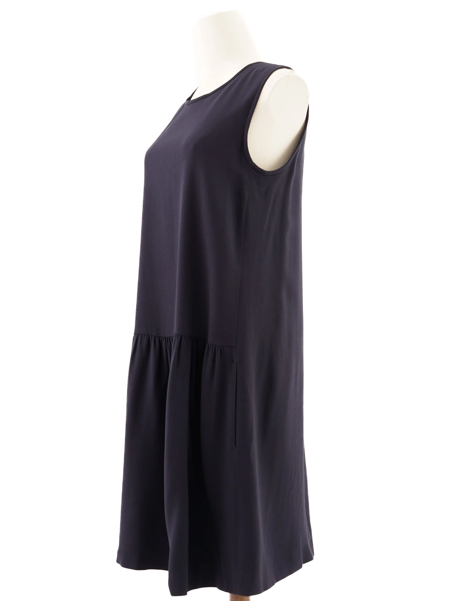 Max Mara Excellent Blue Sleeveless Dress in Viscose