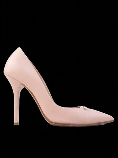 Excellent Elisabetta Franchi Pink Leather High-Heeled Shoes Size 36