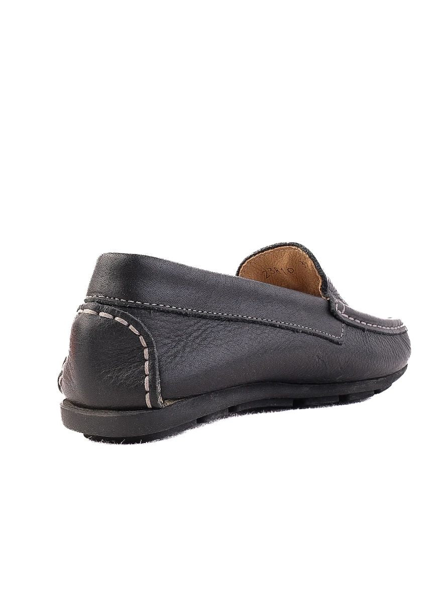 Perfect Iceberg Junior Black Leather Loafers Size 33 for Kids