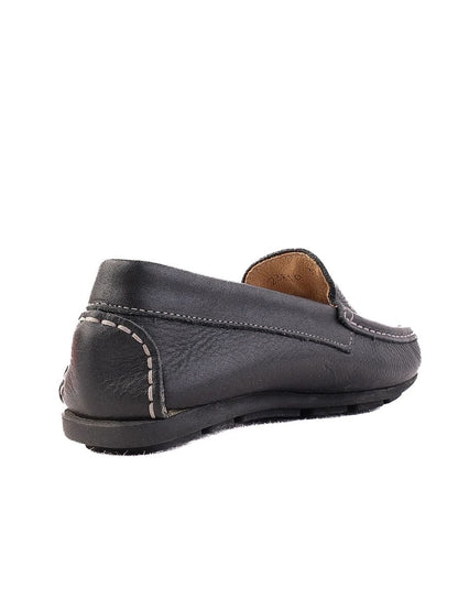 Perfect Iceberg Junior Black Leather Loafers Size 33 for Kids