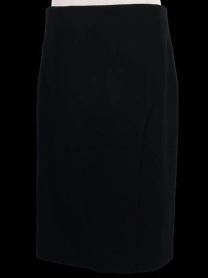 Excellent Emporio Armani Black Pencil Skirt Size M Viscose