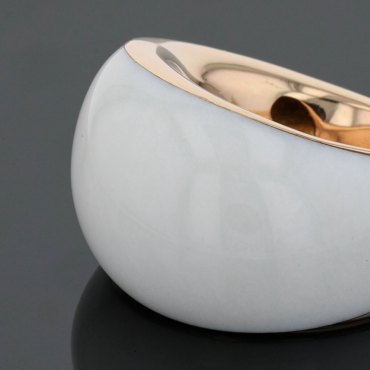 Ceramic and gold ring