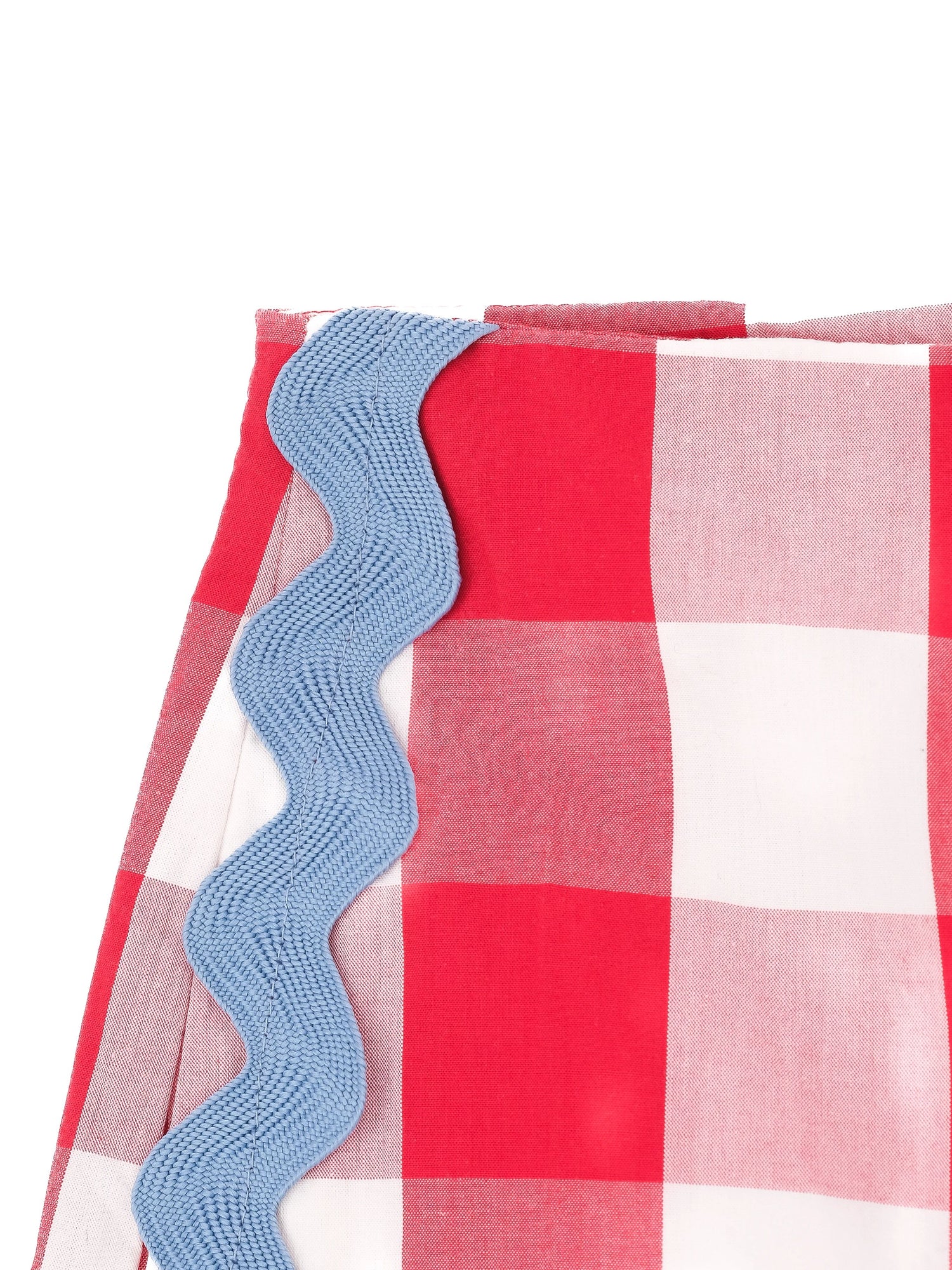 Excellent Weekend MaxMara Red Checkered Wide-Leg Pants Size M