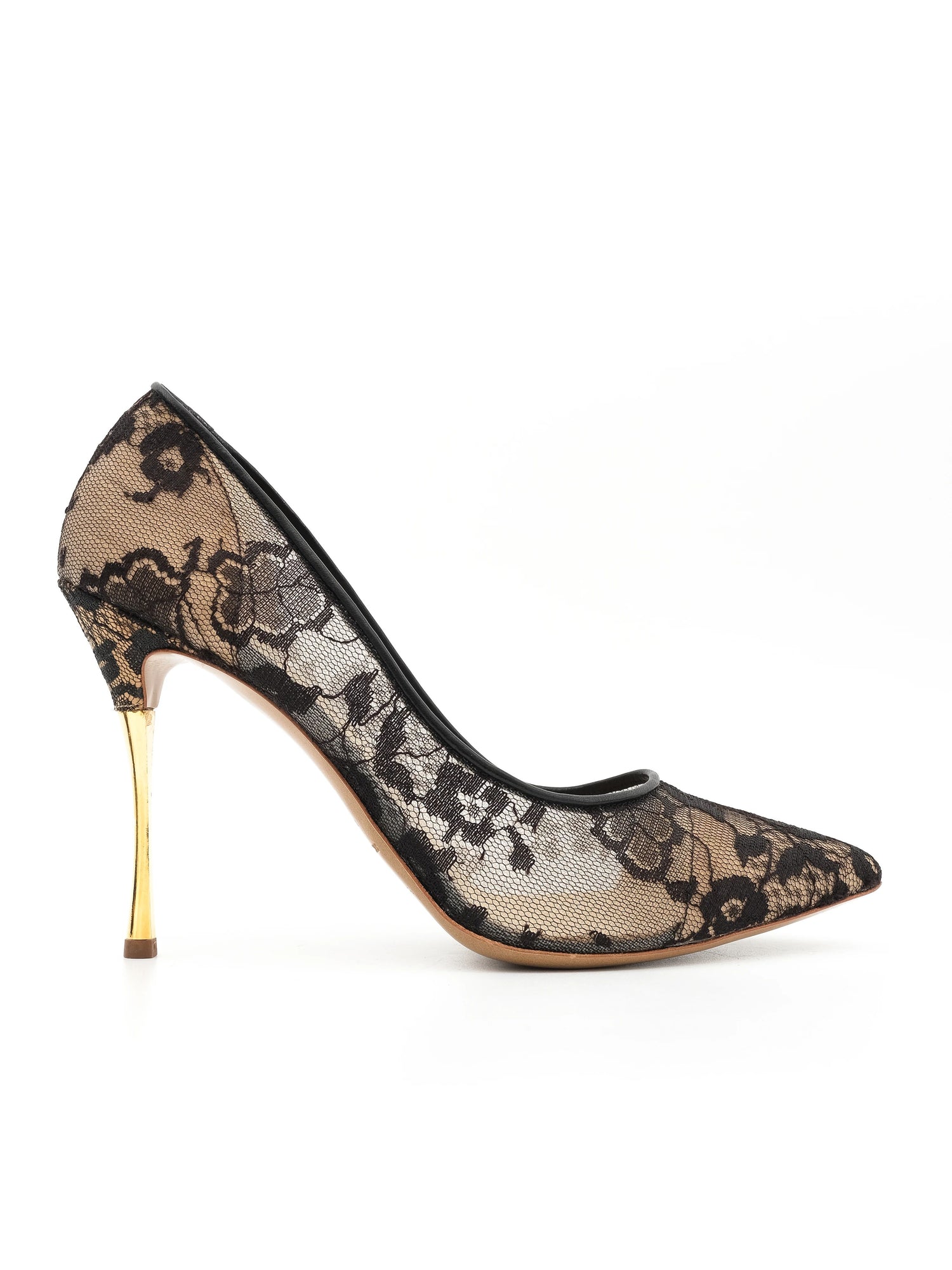 NEW Nicholas Kirkwood Black Lace High-Heeled Shoes Size 40