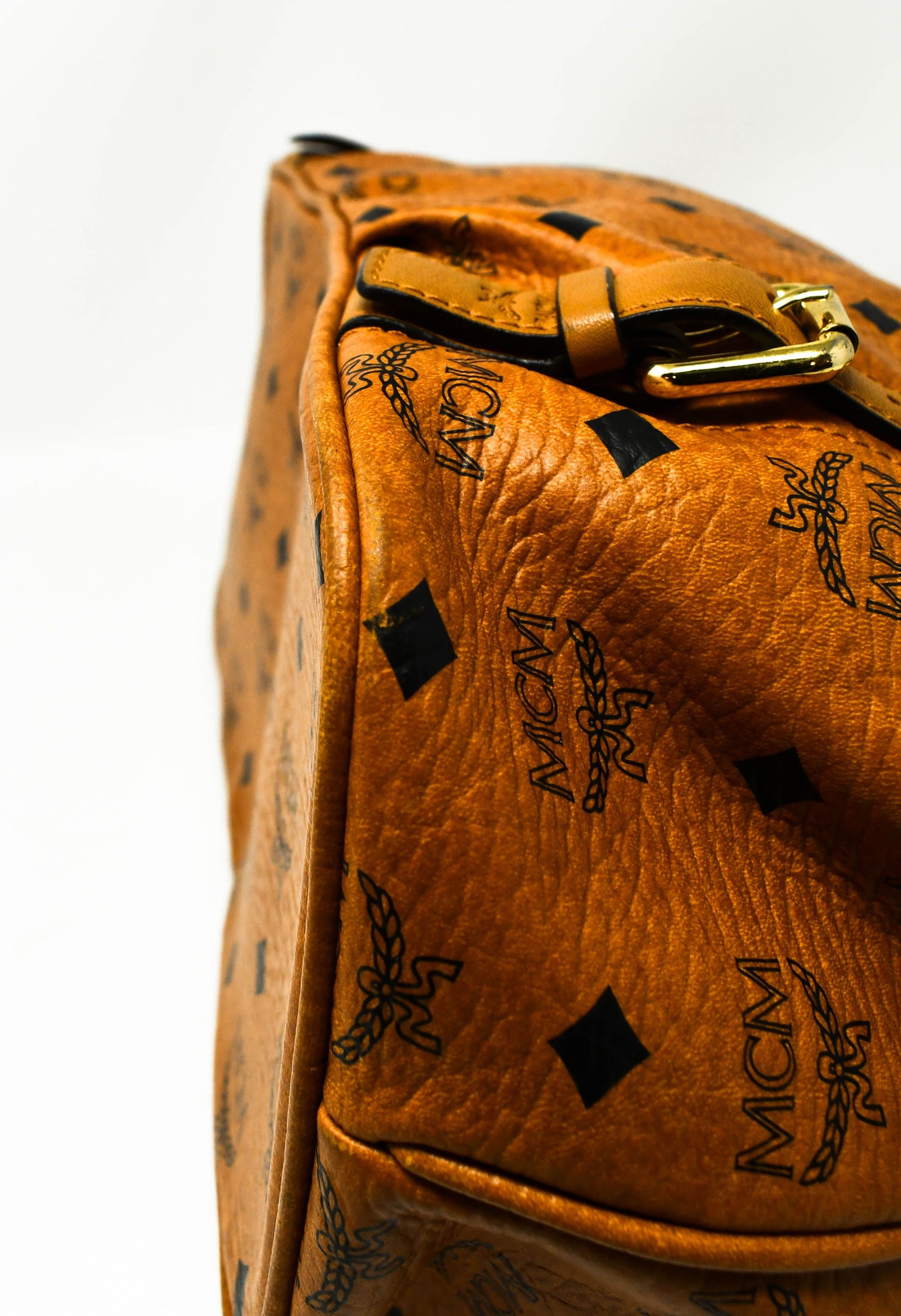 MCM Shoulder Bag Camel Cognac