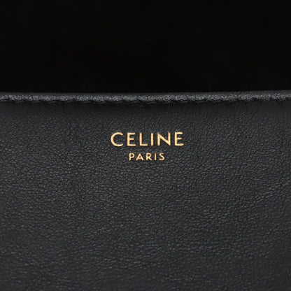 Celine Leather Shoulder Bag Black