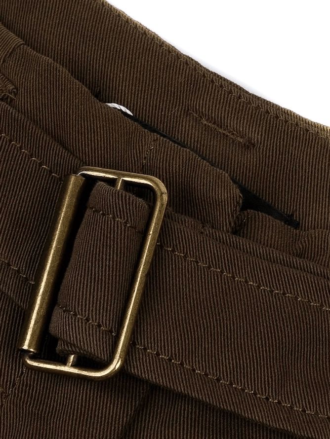 Excellent Weekend MaxMara Green Cotton Wide-Leg Pants Size M