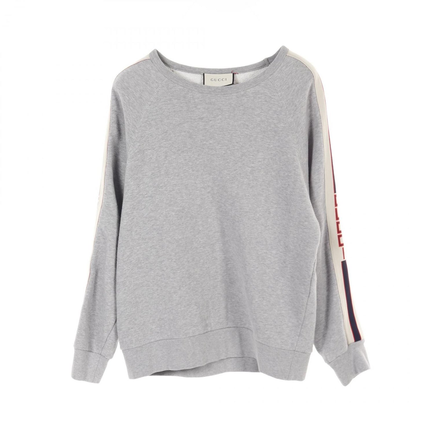 Gucci Technical Logo Sweat Shirts Tops 522846 Cotton Gray Mens L