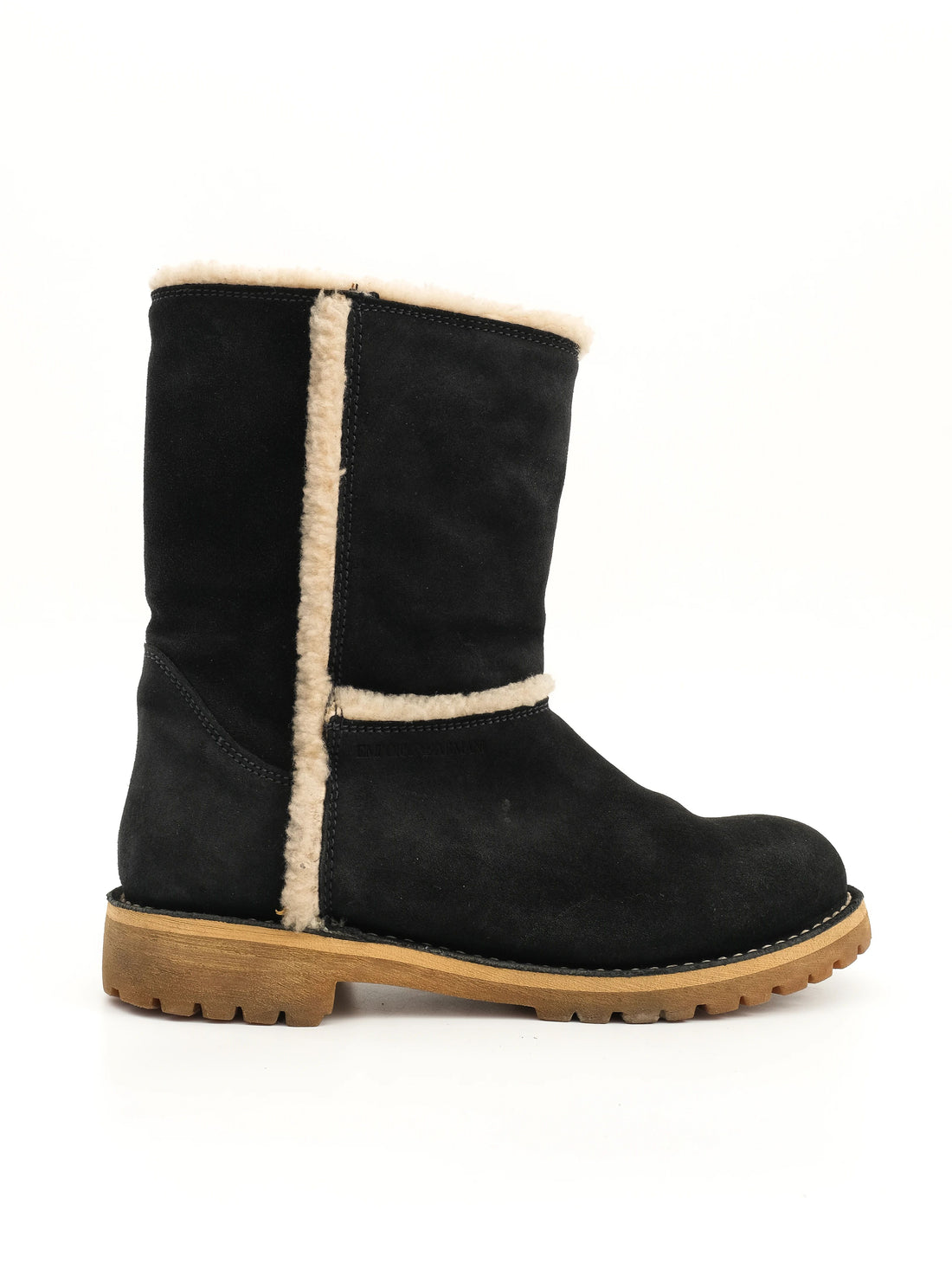 Excellent Emporio Armani Blue Genuine Suede Boots Size 39 Women