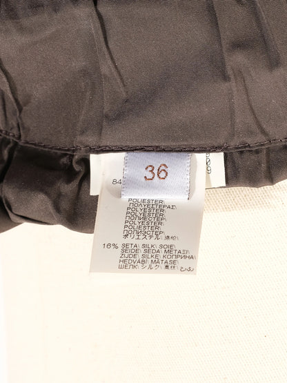 Perfect Brunello Cucinelli Gray Silk Pleated Skirt Size XS