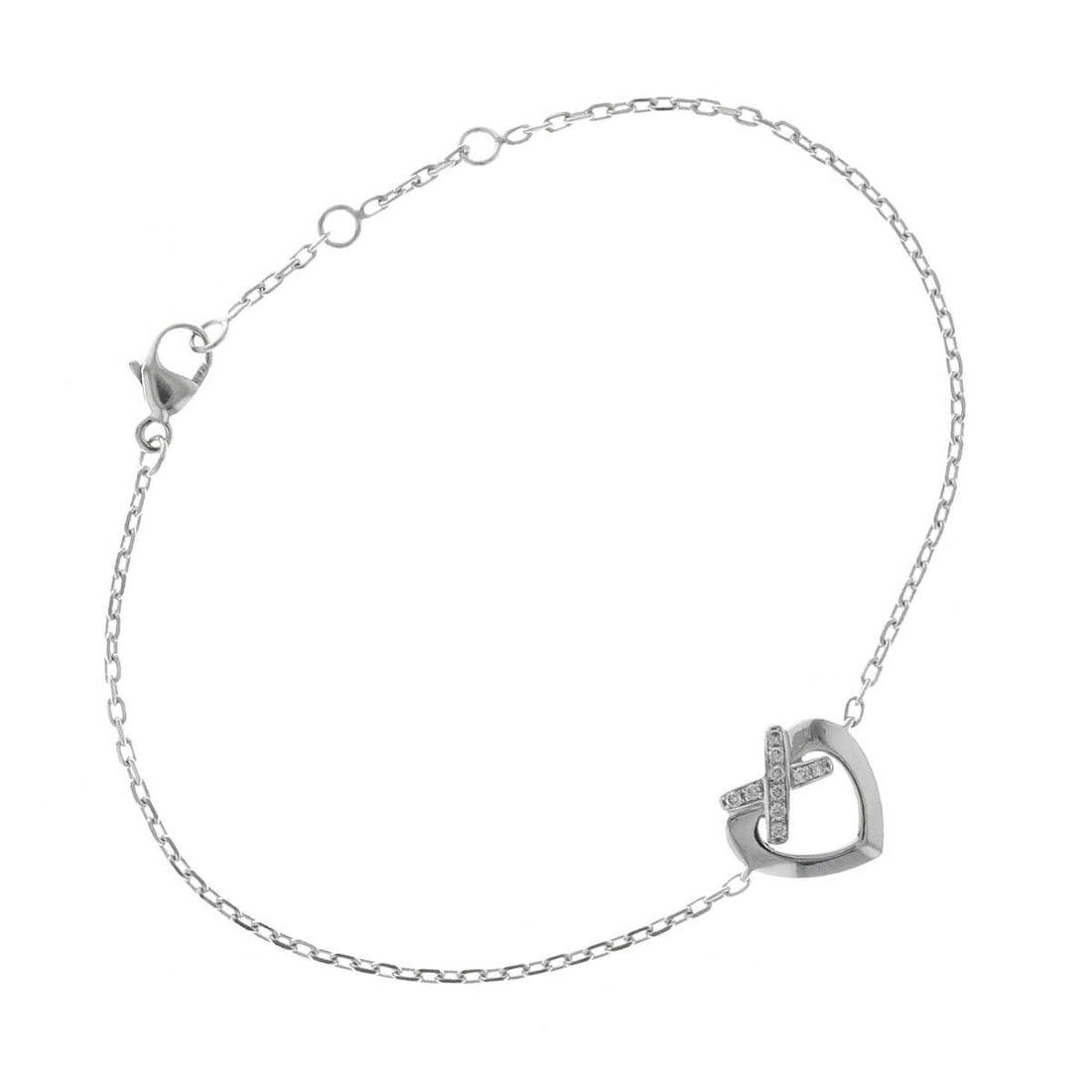 Chaumet Coeur Liens diamonds and gold bracelet