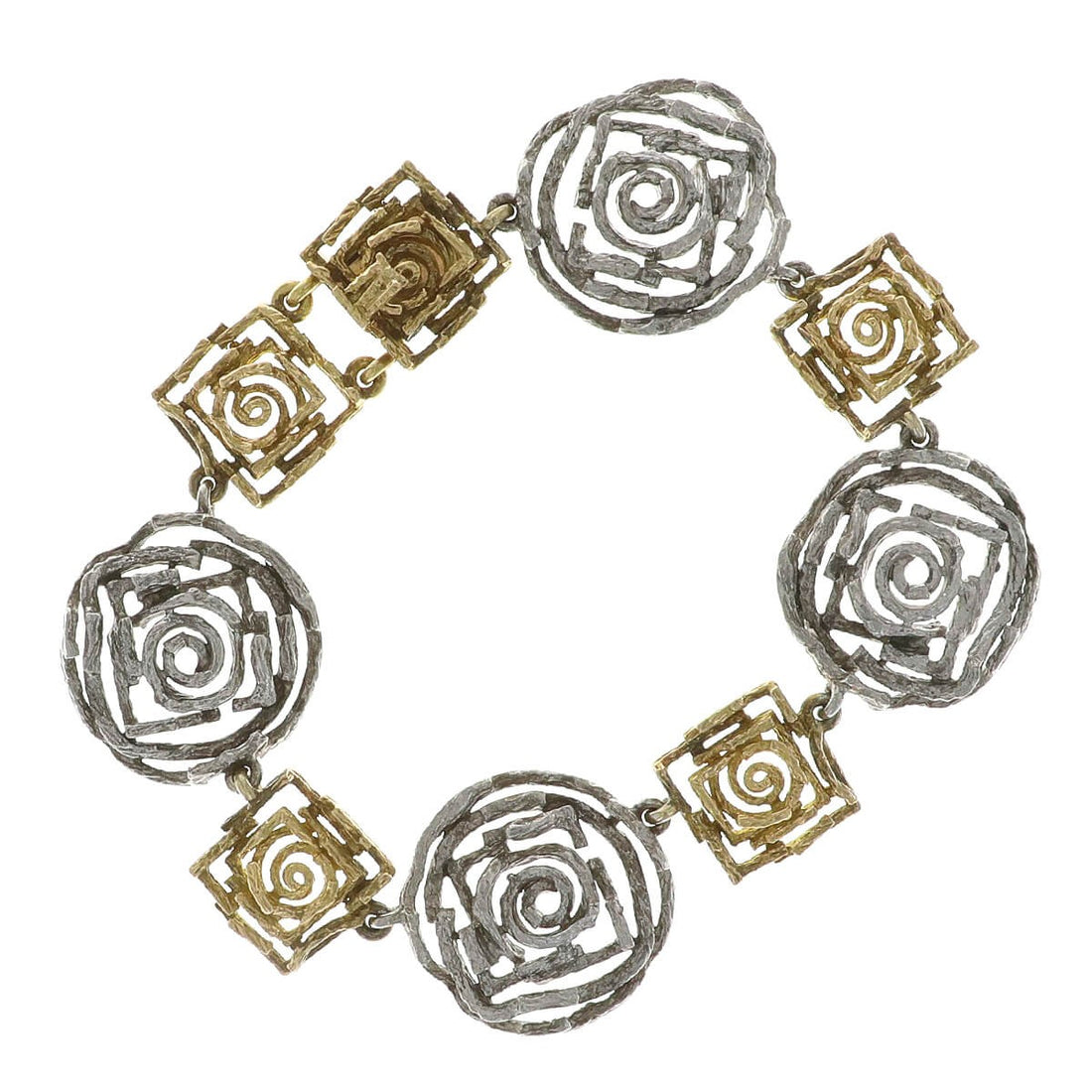 Chaumet Labyrinthe two tones gold bracelet