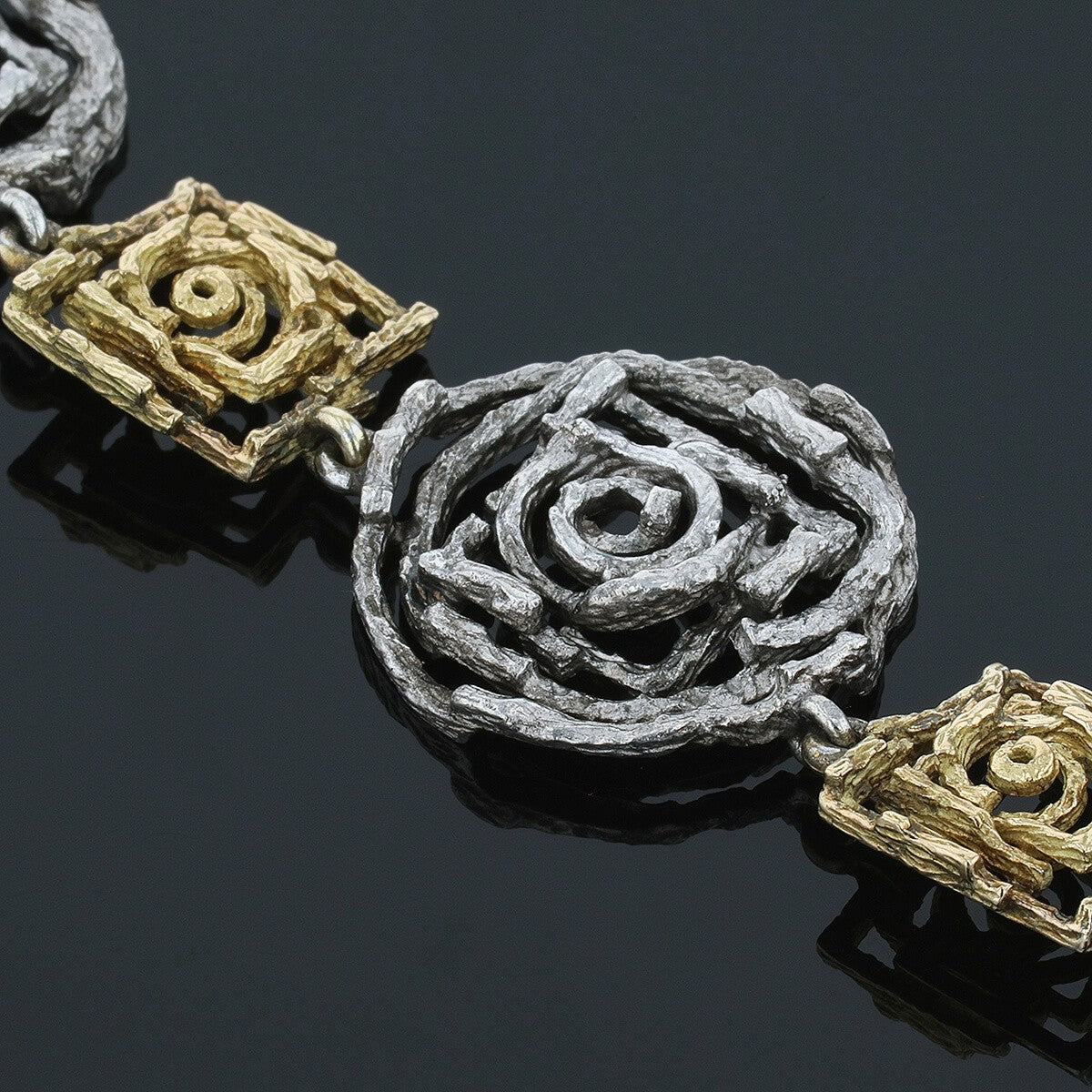 Chaumet Labyrinthe two tones gold bracelet