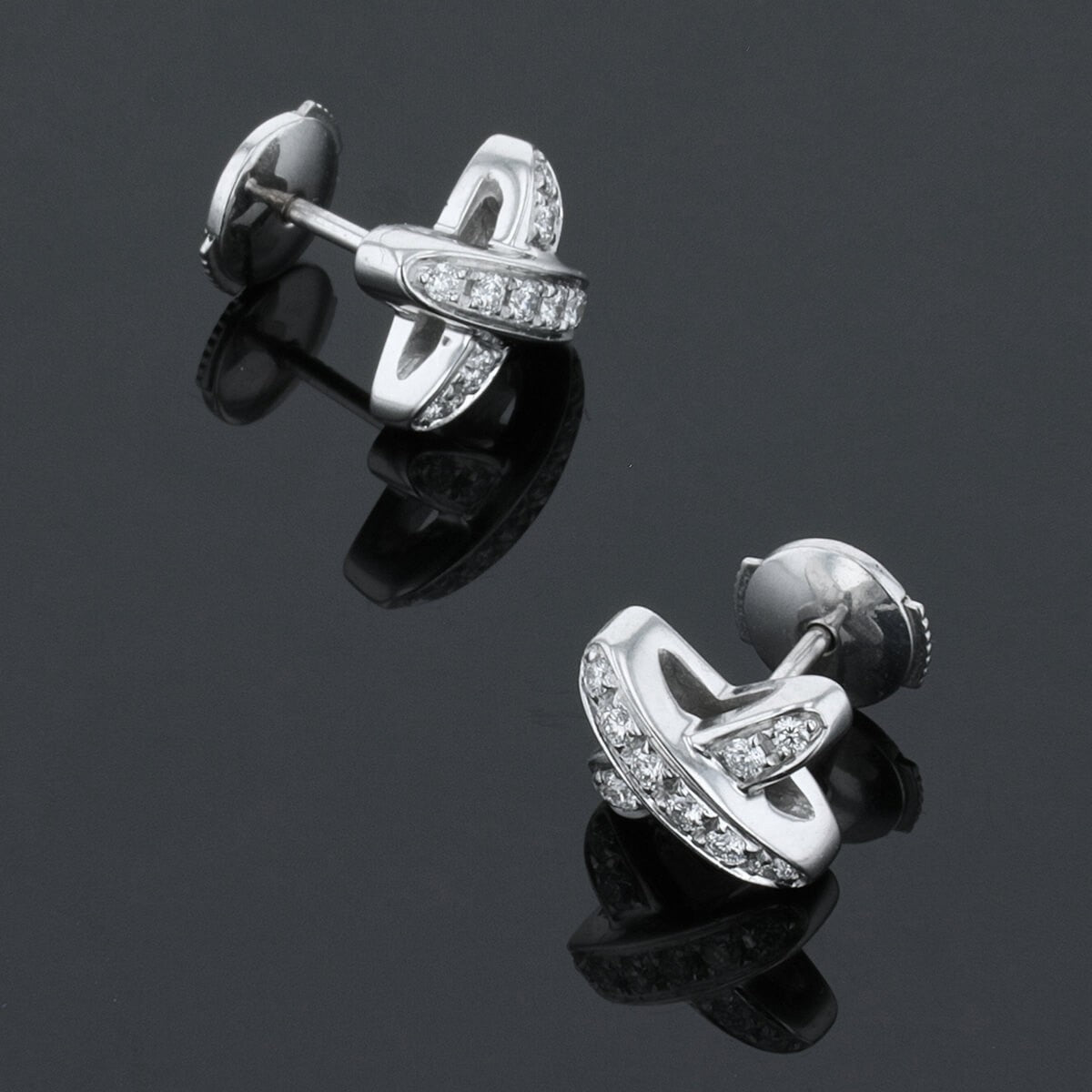 Chaumet Liens diamonds and gold earrings