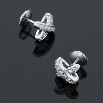 Chaumet Liens diamonds and gold earrings