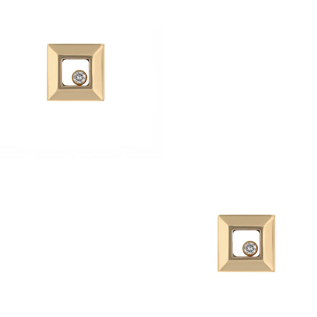 Chopard Happy Diamonds diamonds and gold earrings