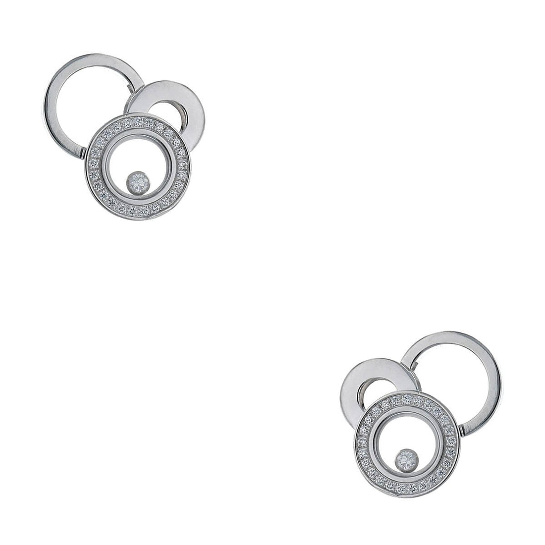 Chopard Happy Diamonds diamonds and gold earrings