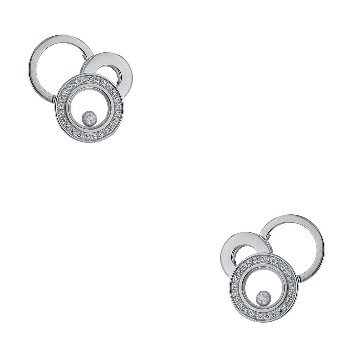 Chopard Happy Diamonds diamonds and gold earrings