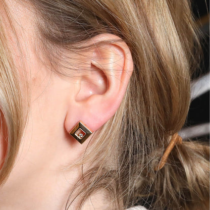 Chopard Happy Diamonds diamonds and gold earrings