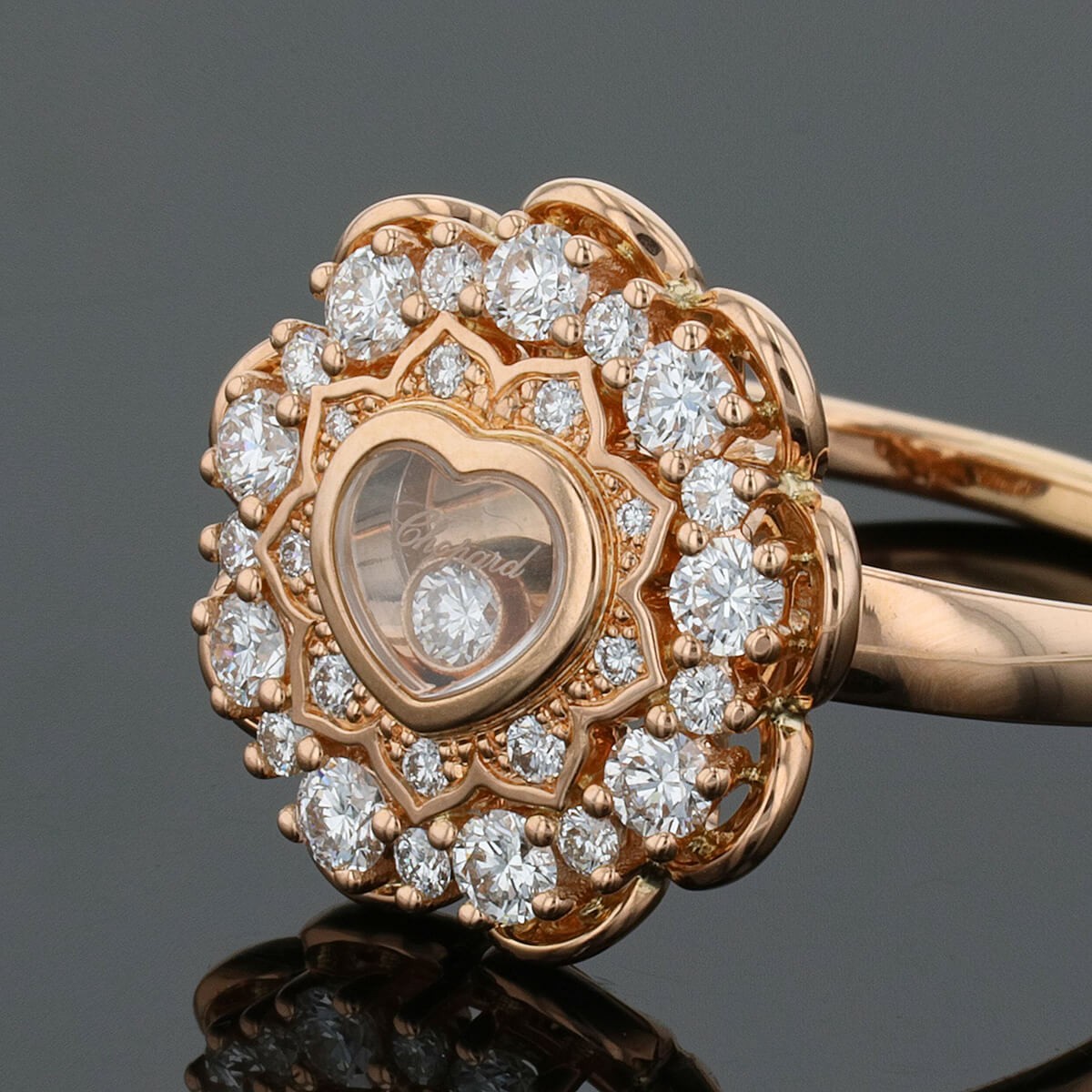 Chopard Happy Diamonds gold and diamonds ring