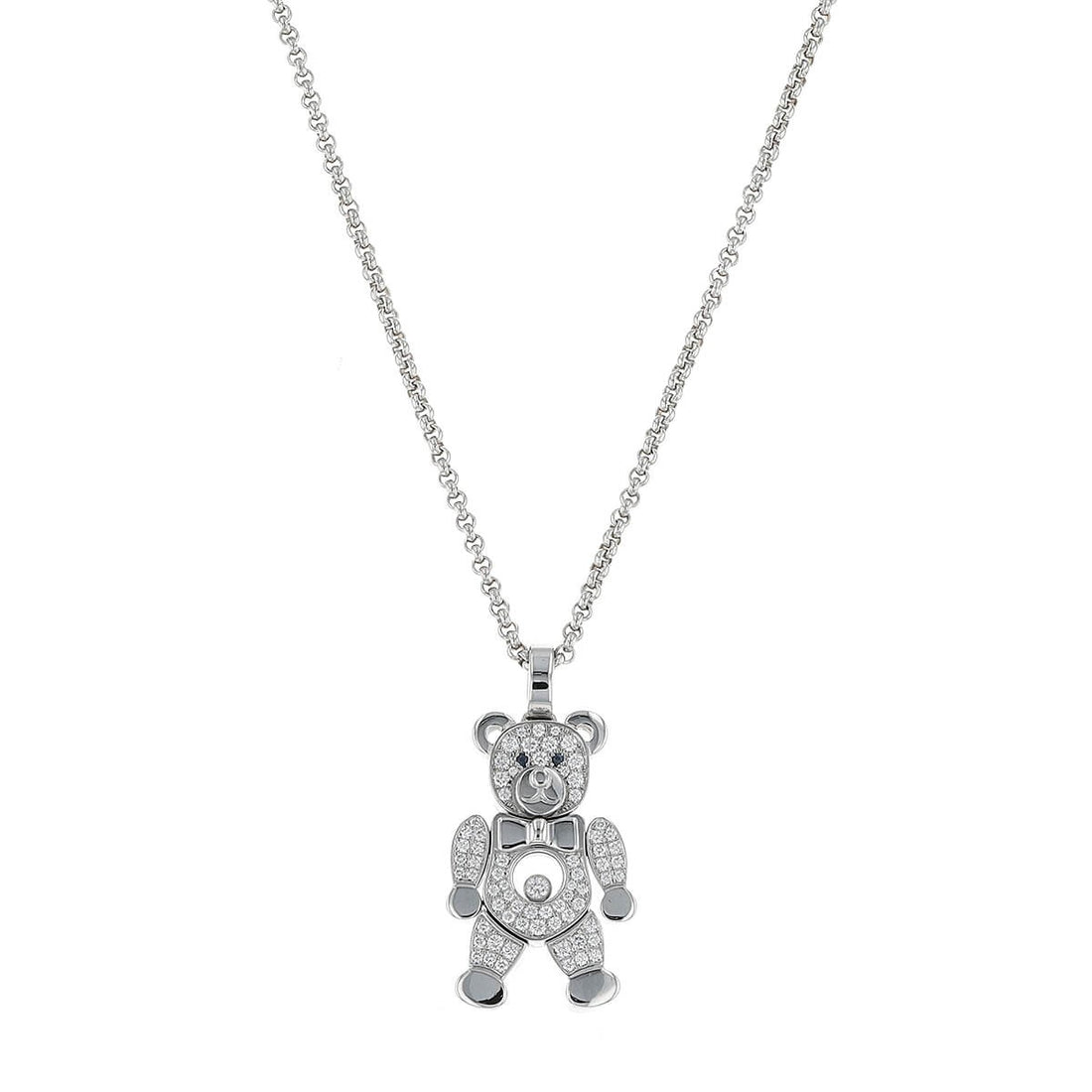 Chopard Happy Diamonds gold, sapphires and diamonds necklace