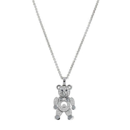 Chopard Happy Diamonds gold, sapphires and diamonds necklace