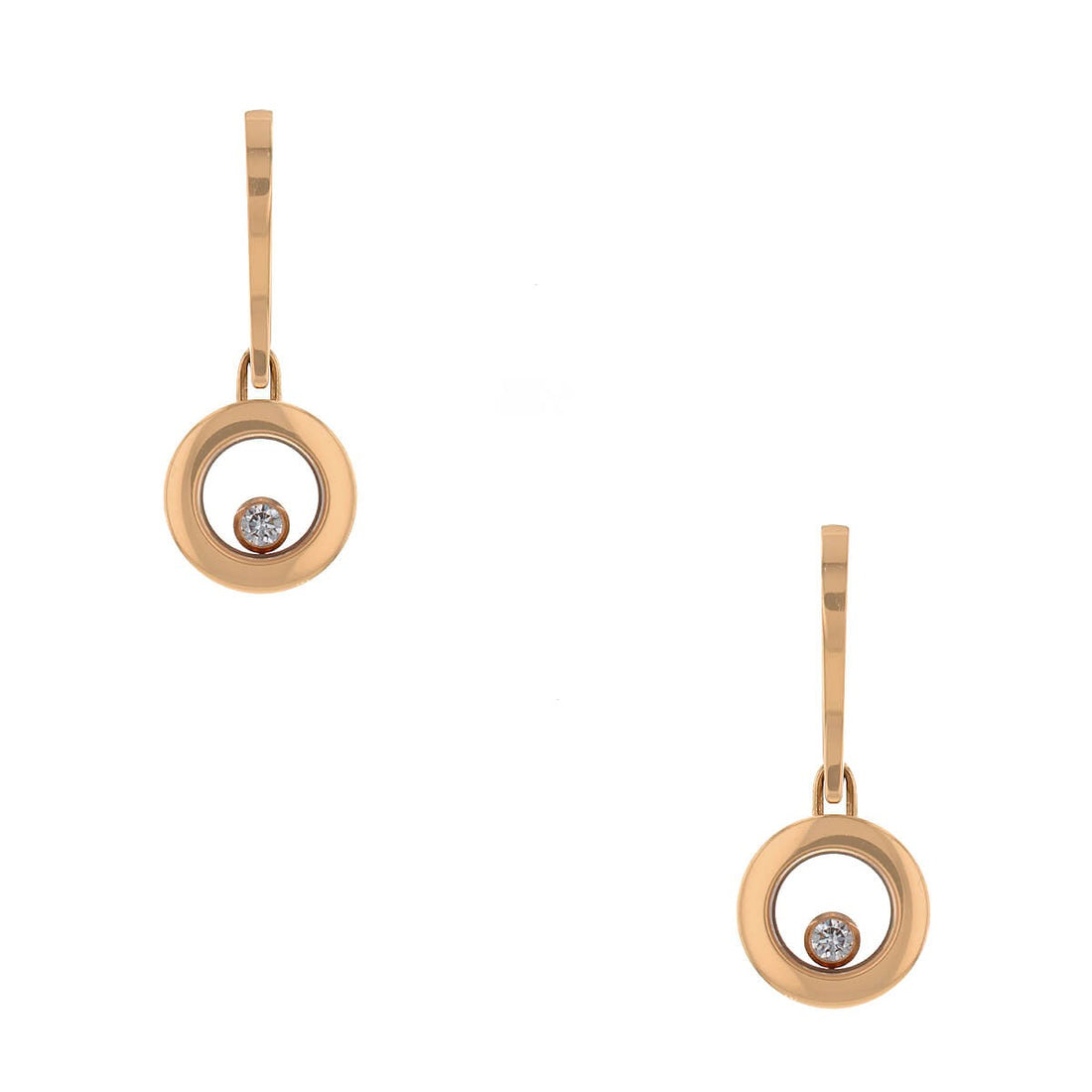 Chopard Happy Diamonds Icons diamonds and gold earrings