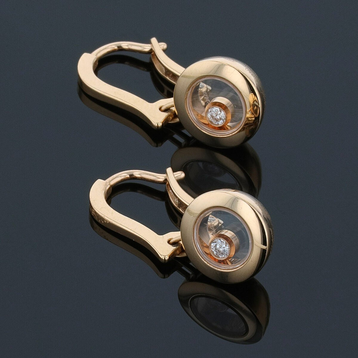 Chopard Happy Diamonds Icons diamonds and gold earrings