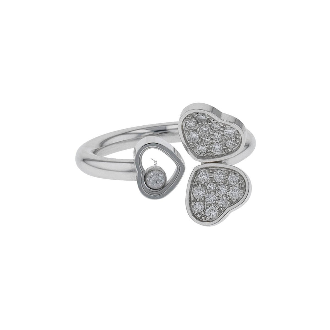 Chopard Happy Hearts diamonds and gold ring