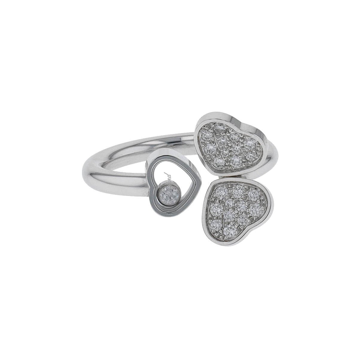Chopard Happy Hearts diamonds and gold ring