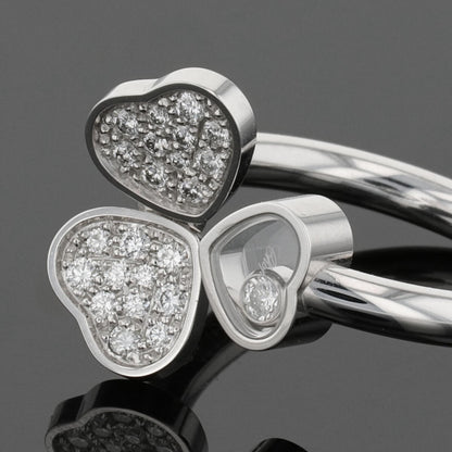 Chopard Happy Hearts diamonds and gold ring