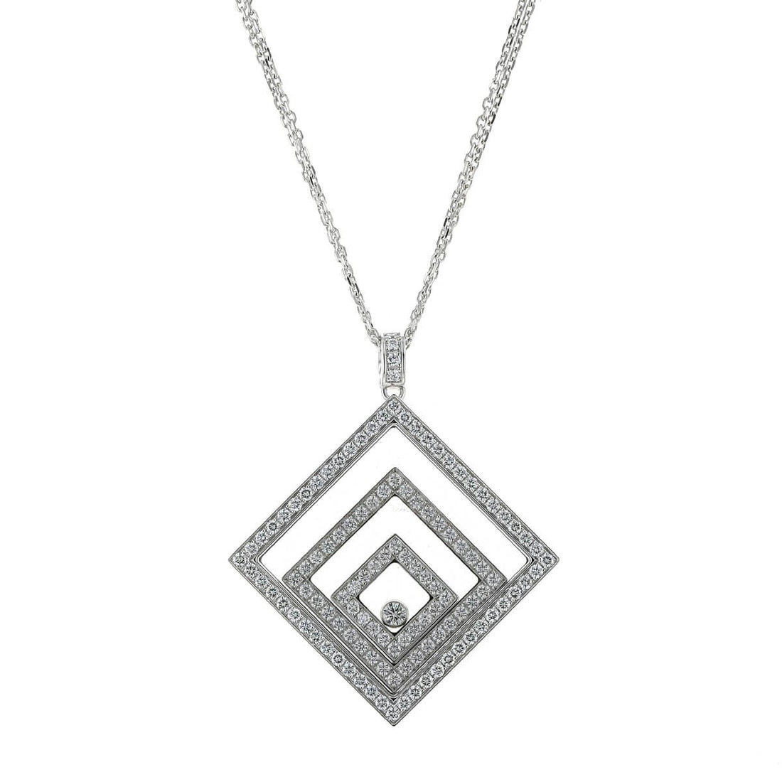 Chopard Happy Spirit diamonds and gold necklace