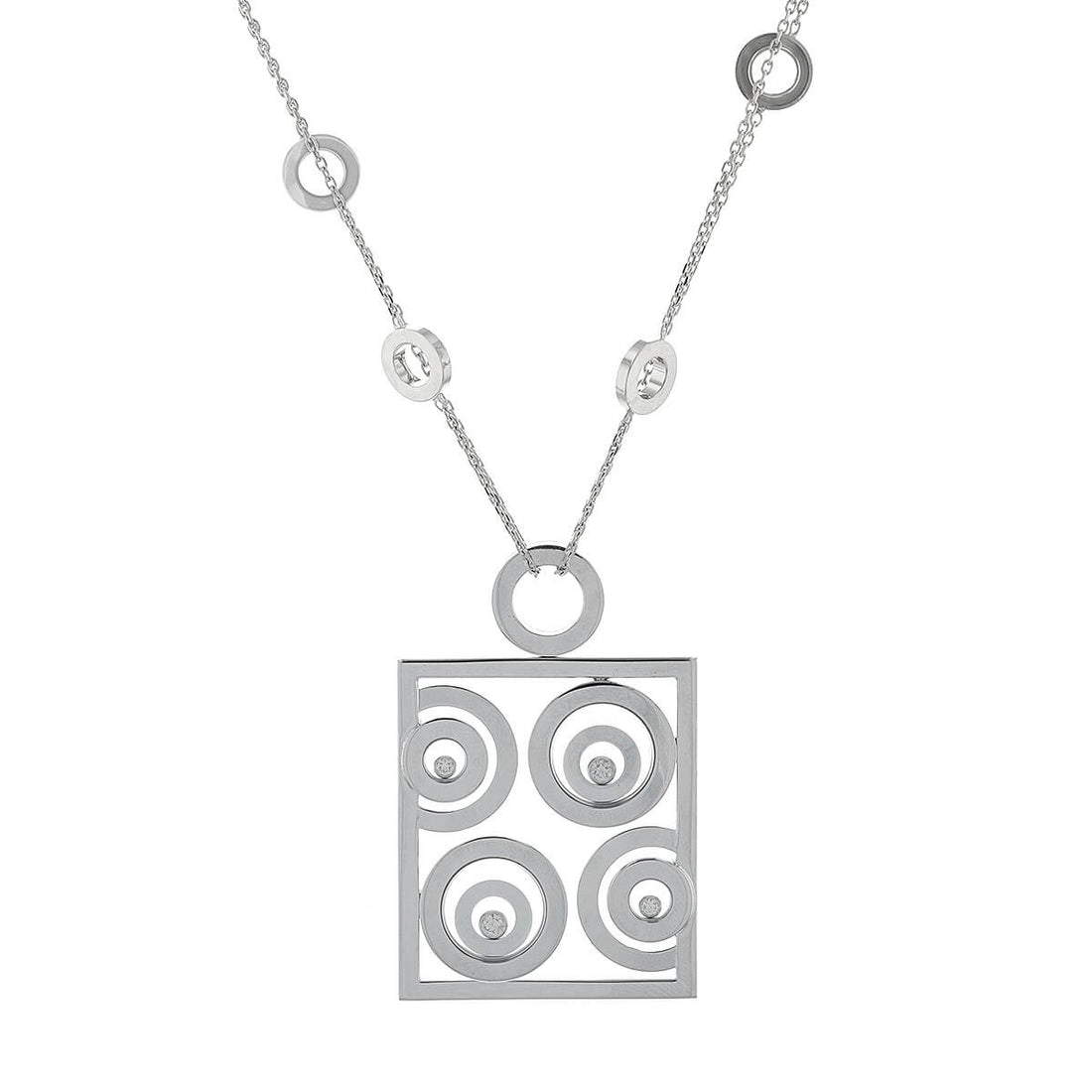 Chopard Happy Spirit diamonds and gold necklace