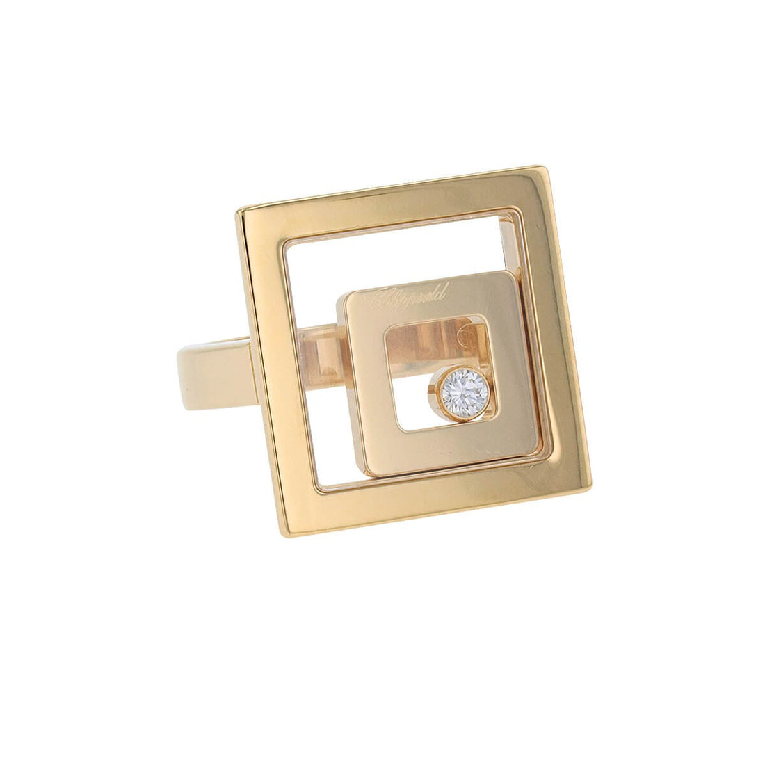 Chopard Happy Spirit diamonds and gold ring