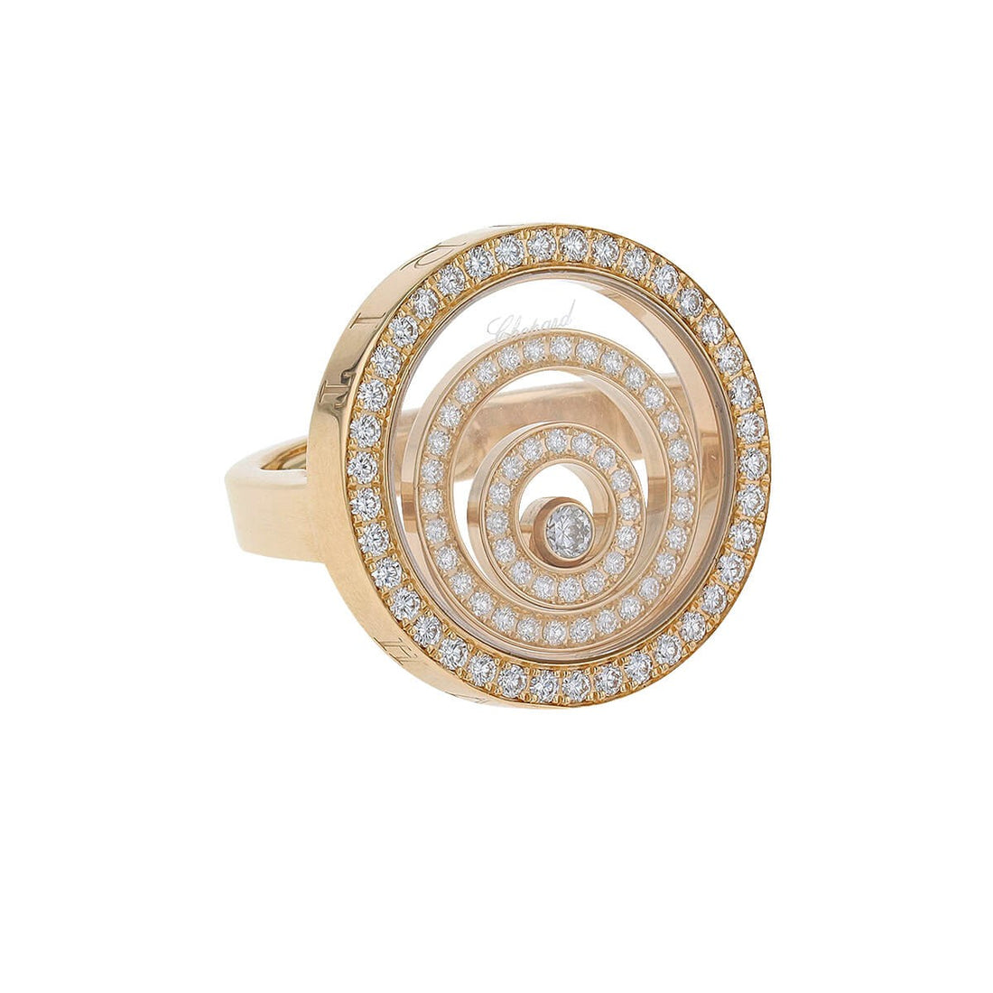 Chopard Happy Spirit diamonds and gold ring