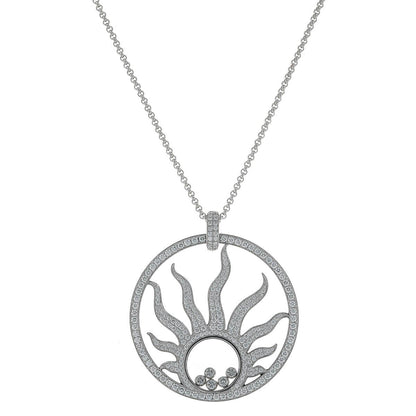 Chopard Happy Sun diamonds and gold necklace