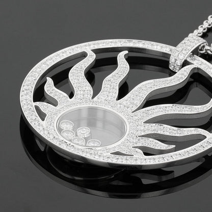 Chopard Happy Sun diamonds and gold necklace