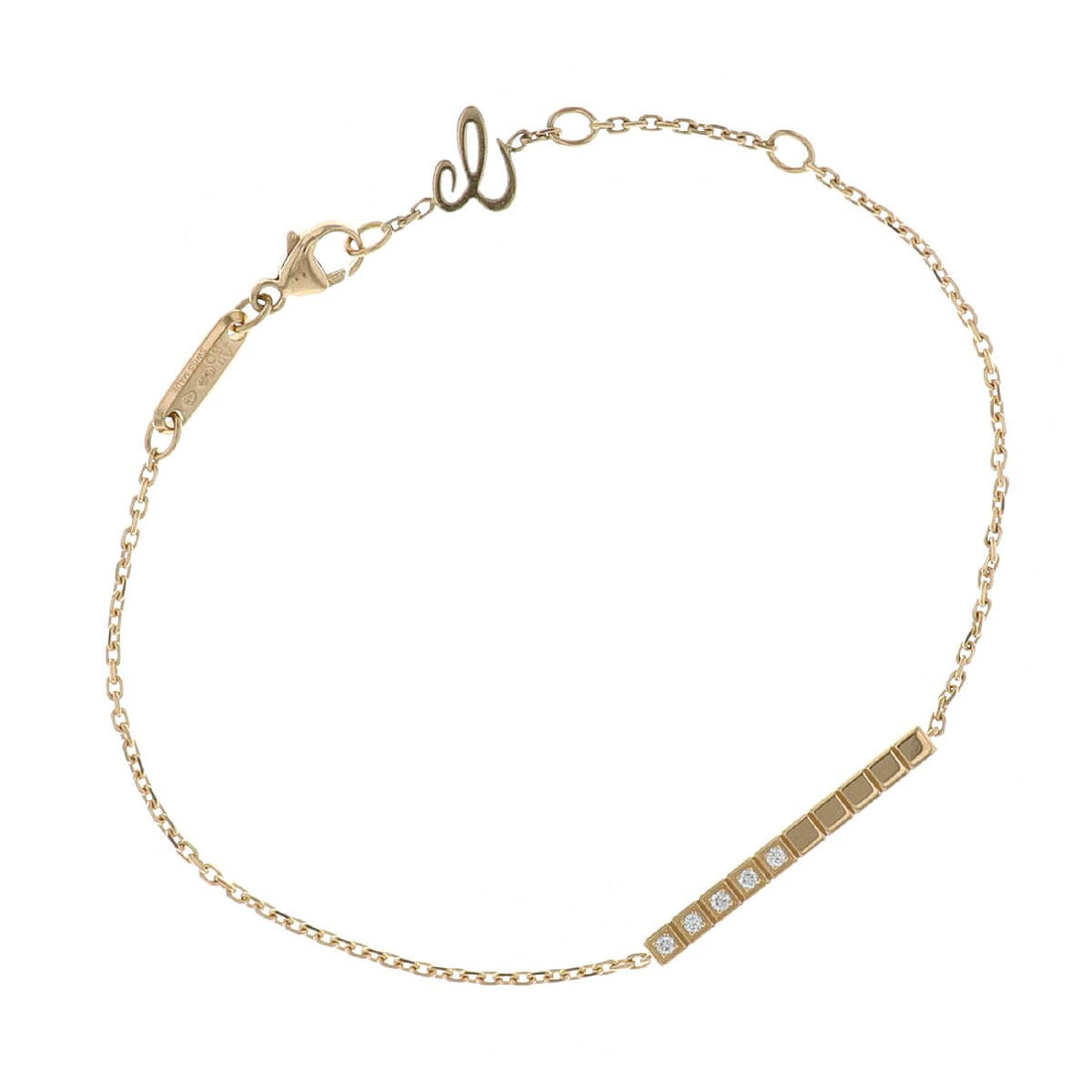 Chopard Ice Cube diamonds and gold bracelet
